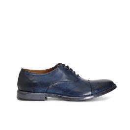 francesine in pelle blu navy geox